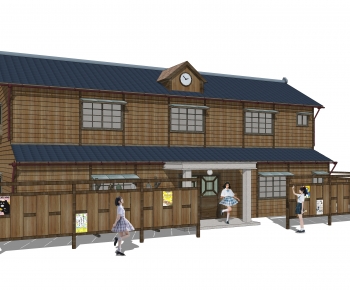 Japanese Style Building Appearance-ID:654113055