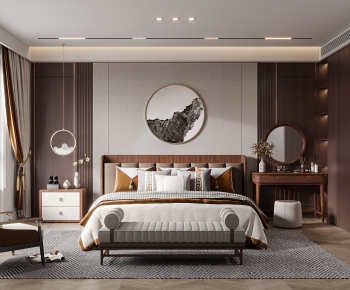 New Chinese Style Bedroom-ID:500809911