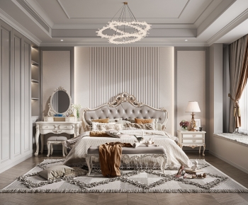 Simple European Style Bedroom-ID:281739954