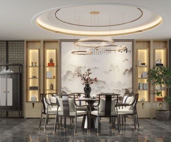 New Chinese Style Dining Room-ID:682790041