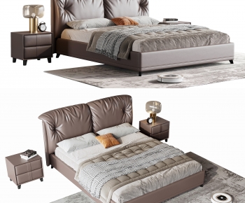 Modern Double Bed-ID:961828957