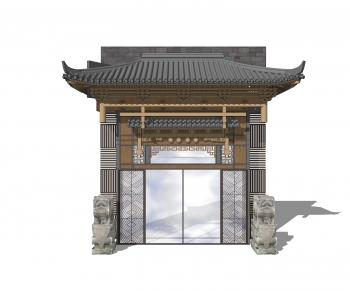 Chinese Style Facade Element-ID:505922086