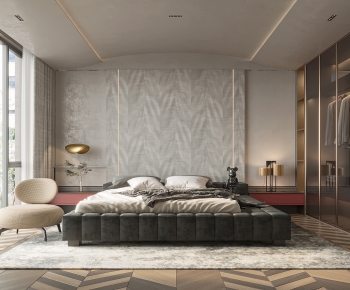 Modern Wabi-sabi Style Bedroom-ID:477531915