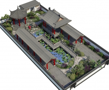 中式古建筑庭院/景观-ID:511447915