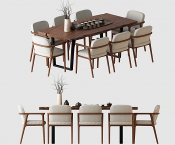 Modern Dining Table And Chairs-ID:499156952