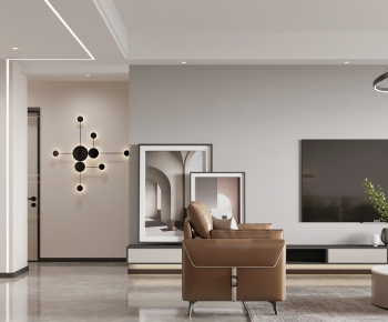 Modern A Living Room-ID:639600998