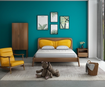 Nordic Style Bedroom-ID:658648011