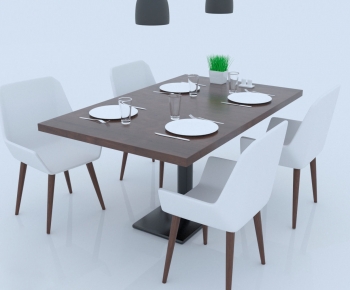 Modern Dining Table And Chairs-ID:366413123