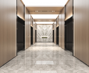 Modern Corridor/elevator Hall-ID:398865949