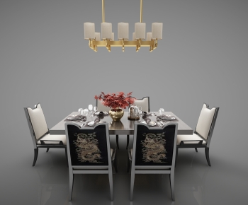 Modern Dining Table And Chairs-ID:297795063