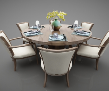Modern Dining Table And Chairs-ID:472412116