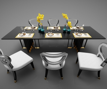 Modern Dining Table And Chairs-ID:659749581