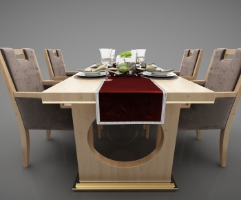 Modern Dining Table And Chairs-ID:882234106