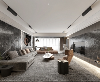 Modern A Living Room-ID:205740947