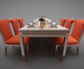 Modern Dining Table And Chairs-ID:655467991