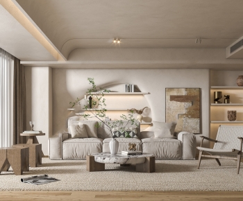 Wabi-sabi Style A Living Room-ID:405833967