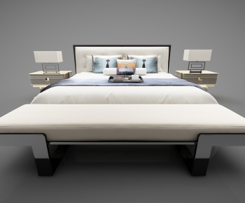 New Chinese Style Double Bed-ID:684952979