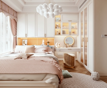 Simple European Style Girl's Room Daughter's Room-ID:120090013