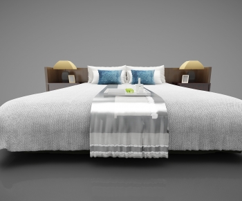 New Chinese Style Double Bed-ID:782740129