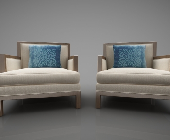 New Chinese Style Single Sofa-ID:932081944