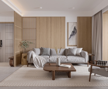 Japanese Style A Living Room-ID:554613113