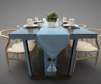 New Chinese Style Dining Table And Chairs-ID:707828045
