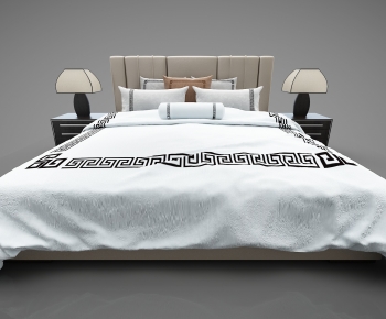 New Chinese Style Double Bed-ID:590477948
