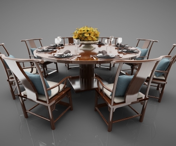 New Chinese Style Dining Table And Chairs-ID:232200627