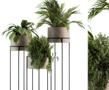 Modern Potted Green Plant-ID:733830934