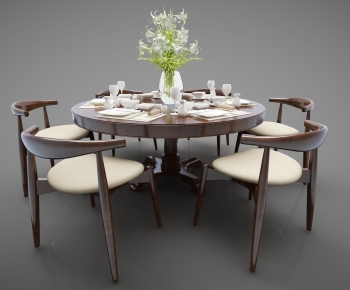 Modern Dining Table And Chairs-ID:205794103