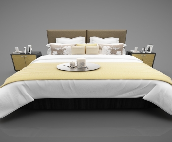 New Chinese Style Double Bed-ID:888243918