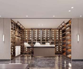 Modern Wine Cellar/Wine Tasting Room-ID:994066953