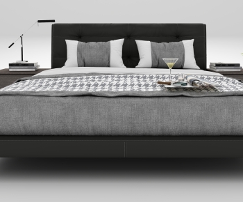 New Chinese Style Double Bed-ID:743451159