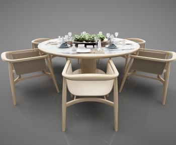 New Chinese Style Dining Table And Chairs-ID:369323023