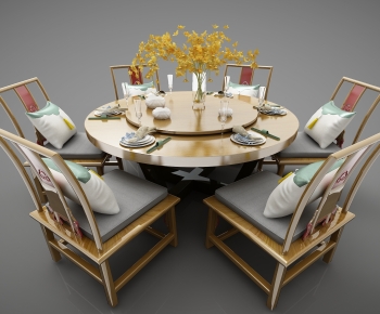 New Chinese Style Dining Table And Chairs-ID:174252998