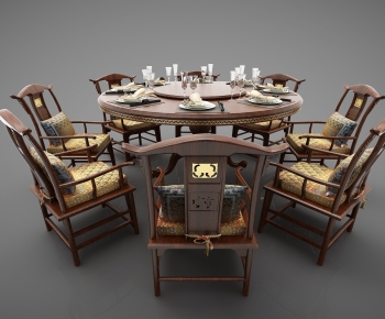 New Chinese Style Dining Table And Chairs-ID:255909924