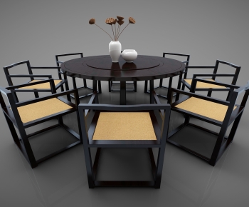 New Chinese Style Dining Table And Chairs-ID:615721949