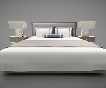 New Chinese Style Double Bed-ID:929662944