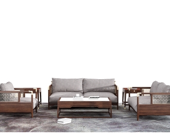 New Chinese Style Sofa Combination-ID:192121031