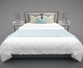 New Chinese Style Double Bed-ID:933908945