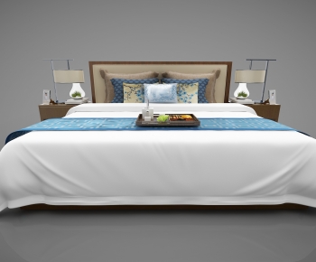 New Chinese Style Double Bed-ID:429028034