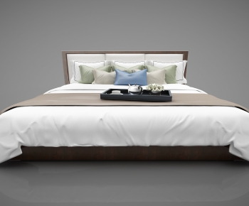 New Chinese Style Double Bed-ID:149892098
