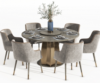 New Chinese Style Dining Table And Chairs-ID:826667071