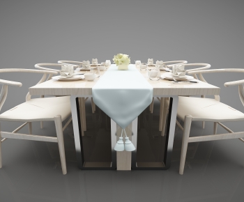 New Chinese Style Dining Table And Chairs-ID:371716027