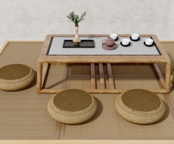 Japanese Style Tea Tables And Chairs-ID:941119287