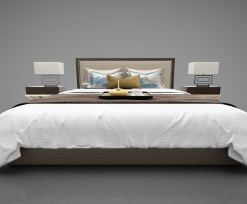 New Chinese Style Double Bed-ID:104885107