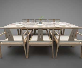 New Chinese Style Dining Table And Chairs-ID:337888003