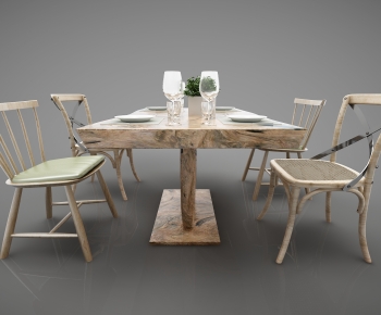 Modern Dining Table And Chairs-ID:287442926