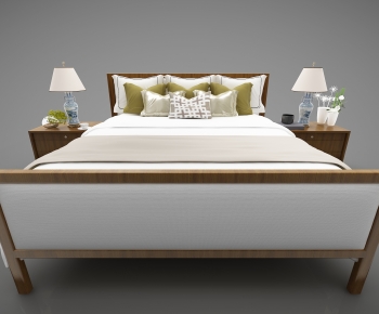 New Chinese Style Double Bed-ID:288062104