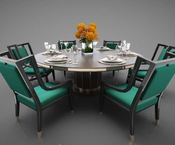 New Chinese Style Dining Table And Chairs-ID:145013097
